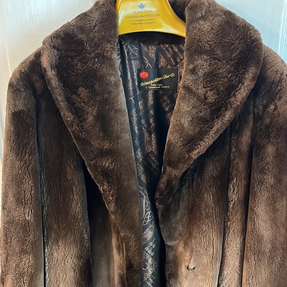 Canadian Sheared Beaver Long Coat - Picture 2 of 8